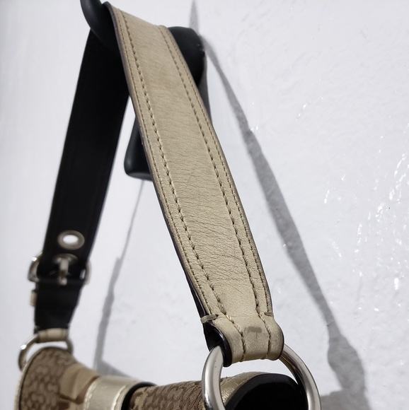 Coach Signature Patchwork shoulder hobo purse - Picture 8 of 8